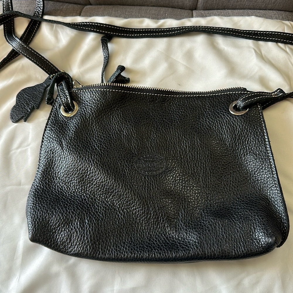 Roots Small Leather Crossbody